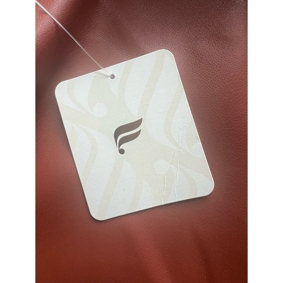 NWT Fabletics Vegan Leather Legging in Mahogany size 2X, High Waist Buttery Soft - Picture 11 of 16